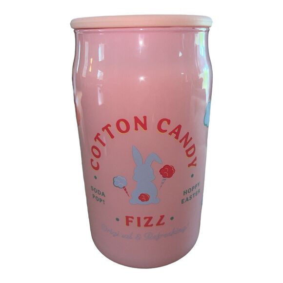 DW Home Soda Pop Candle Cotton Candy Fizz  Bunny Pink NEW - Picture 1 of 5